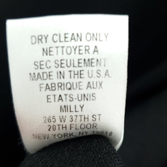 VTG Milly New York Mod-Style Wool/Silk Collared Knit Mini Dress Long Sleeve 6/8 - Picture 14 of 16